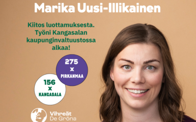 Kiitos luottamuksesta ja 431 äänestä