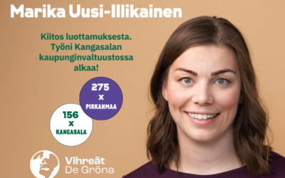 Kiitos luottamuksesta ja 431 äänestä